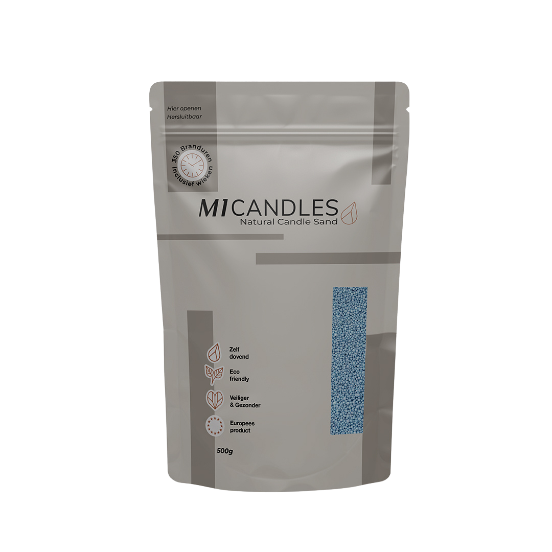 M1 Candles kaarsenzand – in hersluitbare verpakking met transparant venster
