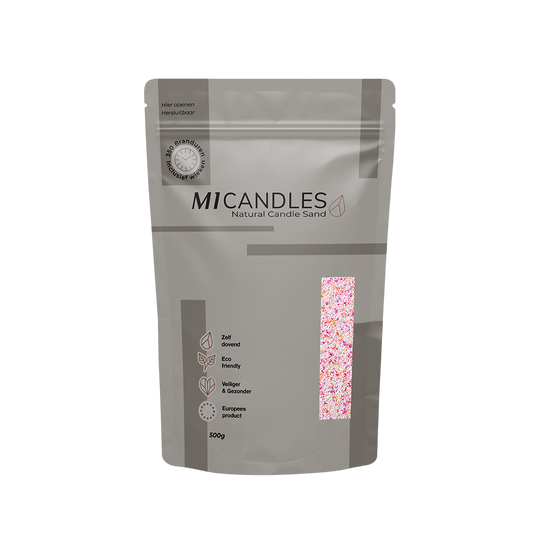 M1 Candles kaarsenzand – in hersluitbare verpakking met transparant venster