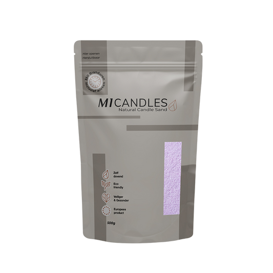 M1 Candles kaarsenzand – in hersluitbare verpakking met transparant venster