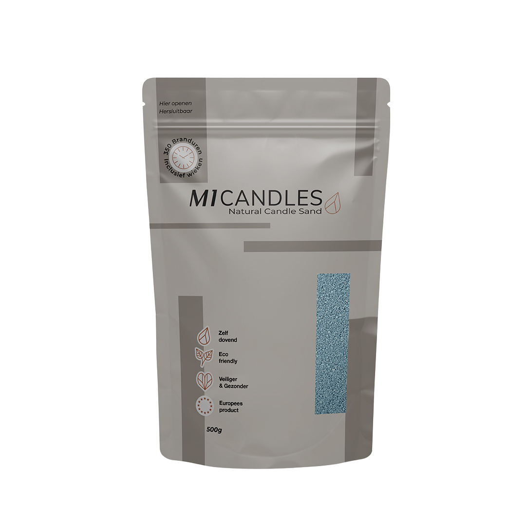 M1 Candles kaarsenzand – in hersluitbare verpakking met transparant venster