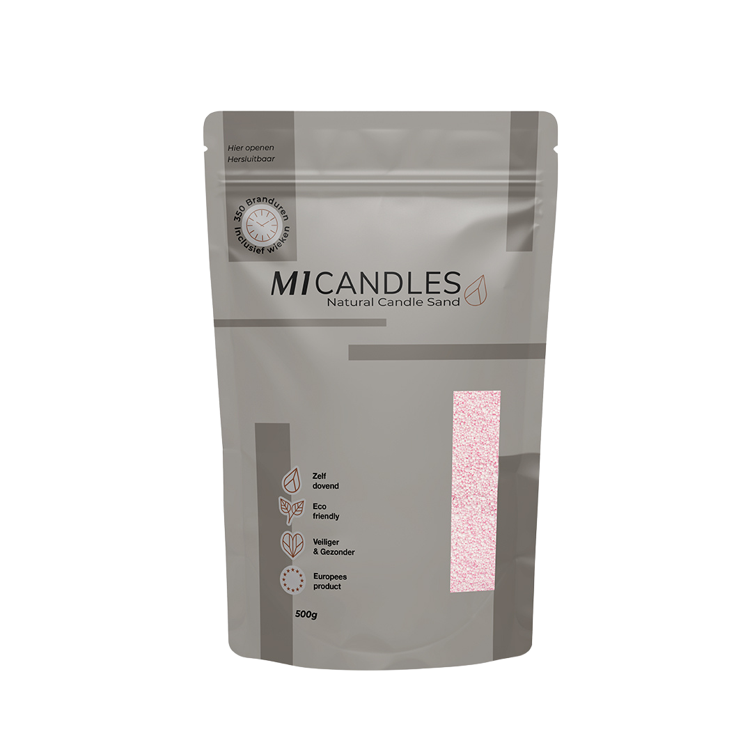 M1 Candles kaarsenzand – in hersluitbare verpakking met transparant venster