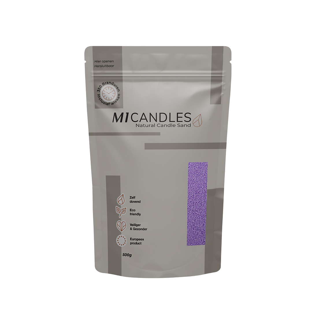 M1 Candles kaarsenzand – in hersluitbare verpakking met transparant venster