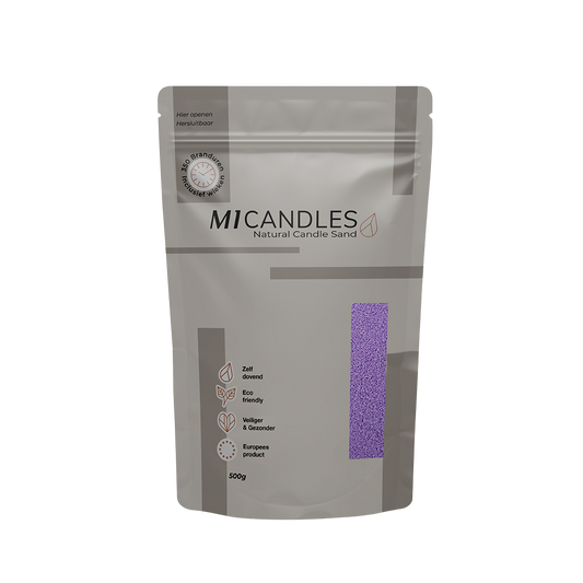 M1 Candles kaarsenzand – in hersluitbare verpakking met transparant venster