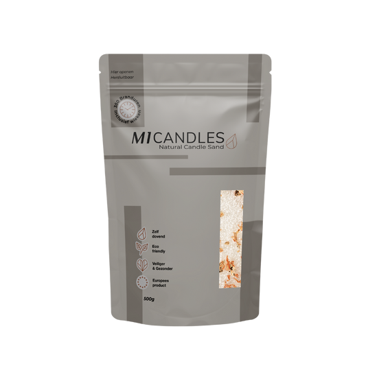 M1 Candles kaarsenzand – in hersluitbare verpakking met transparant venster