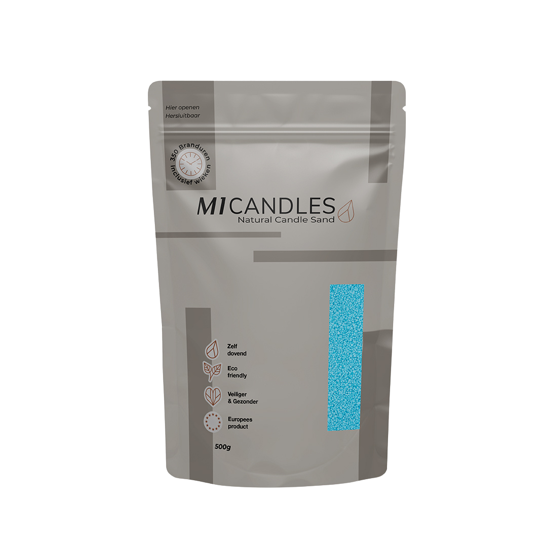 M1 Candles kaarsenzand – in hersluitbare verpakking met transparant venster