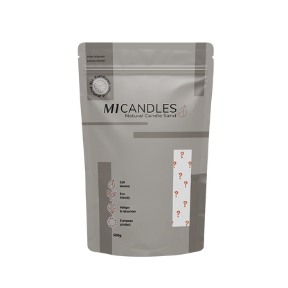 M1 Candles kaarsenzand – in hersluitbare verpakking met transparant venster